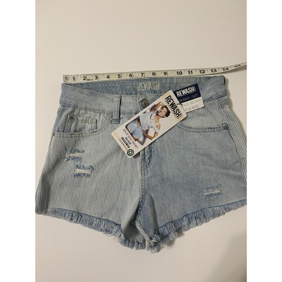 NWT Rewash The Riley Vintage High Rise Patchwork Denim Shorts Size 5/27 (V20) - Picture 5 of 7